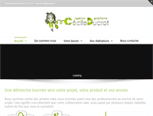 Tablet Screenshot of cecile-ducrot.net